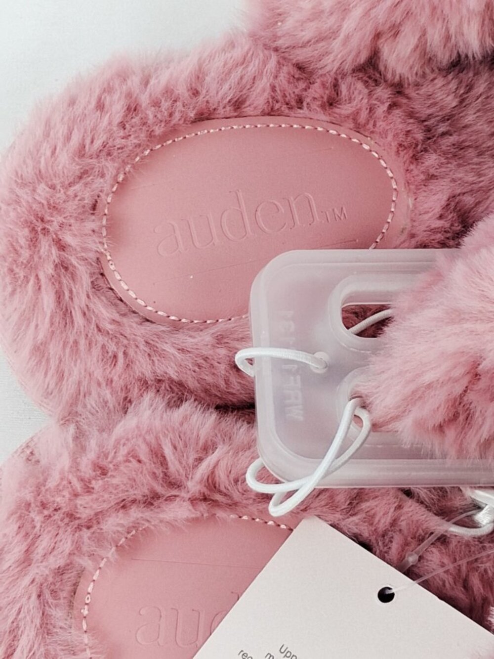 Metallic Faux Leather Slippers With Plush Lining Pink Size M (7/8) By Auden - Picture 5 of 11